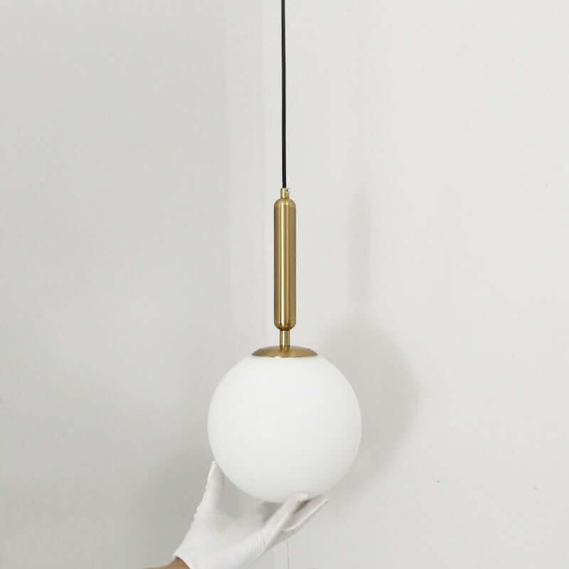 Modern Gold Glass Ball Pendant