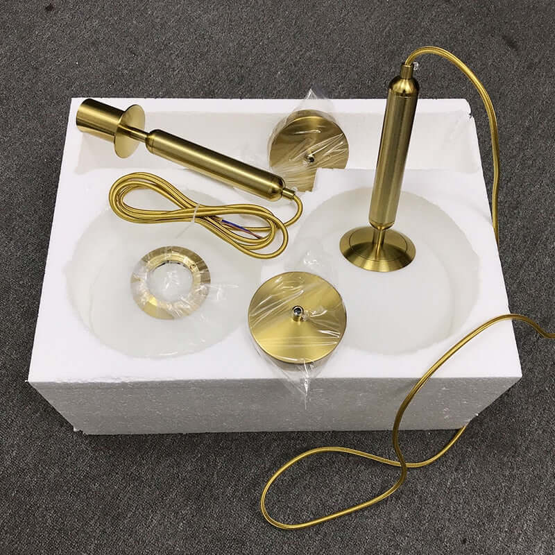 Modern Gold Glass Ball Pendant