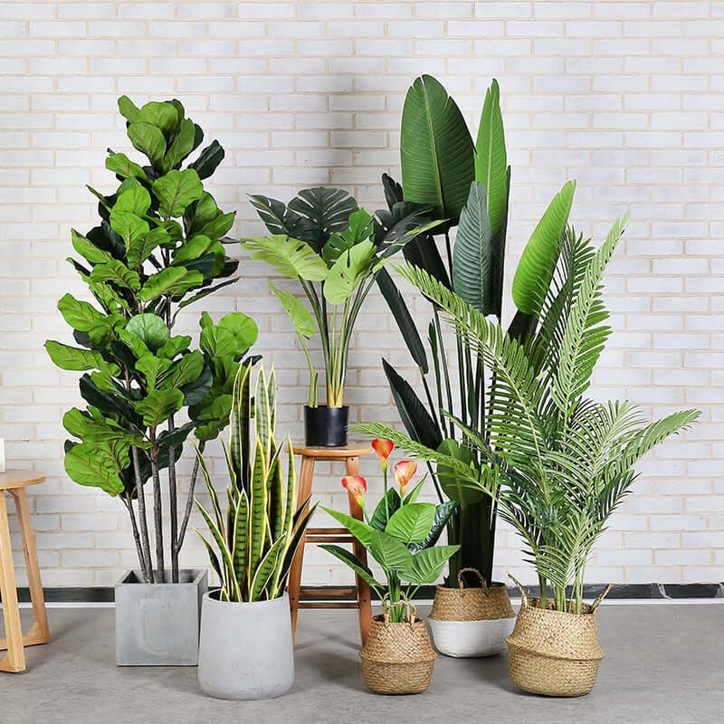 Real Touch Taro Leaves
