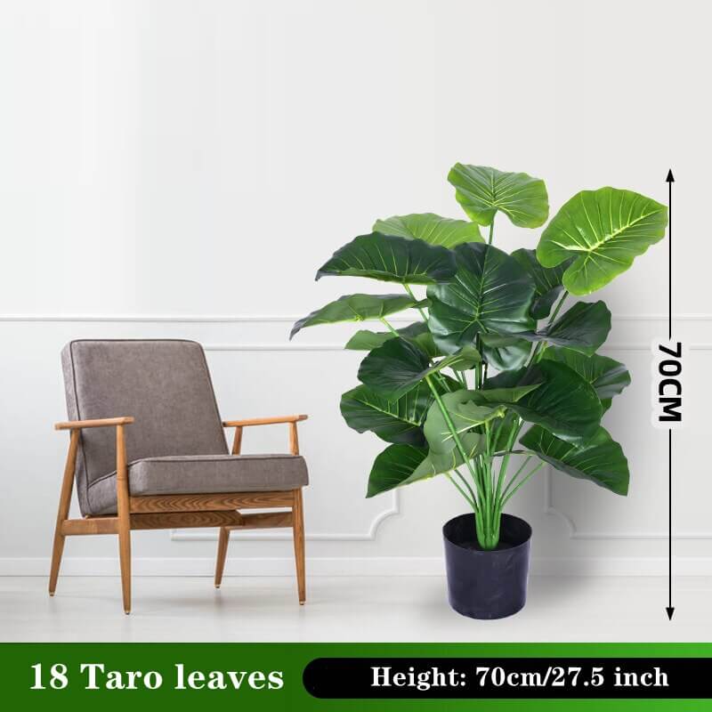 Real Touch Taro Leaves