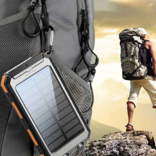 10,000mAh Solar Power Bank – Emergency Backup Power, Rain or Shine