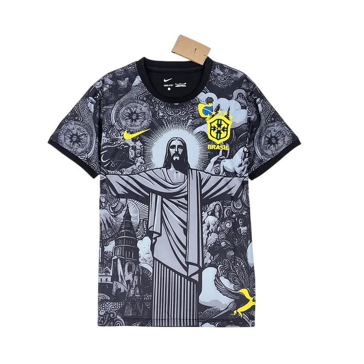 BRAZIL 2024/25 BLACK 'CHRIST THE REDEEMER' SPECIAL EDITION SHIRT